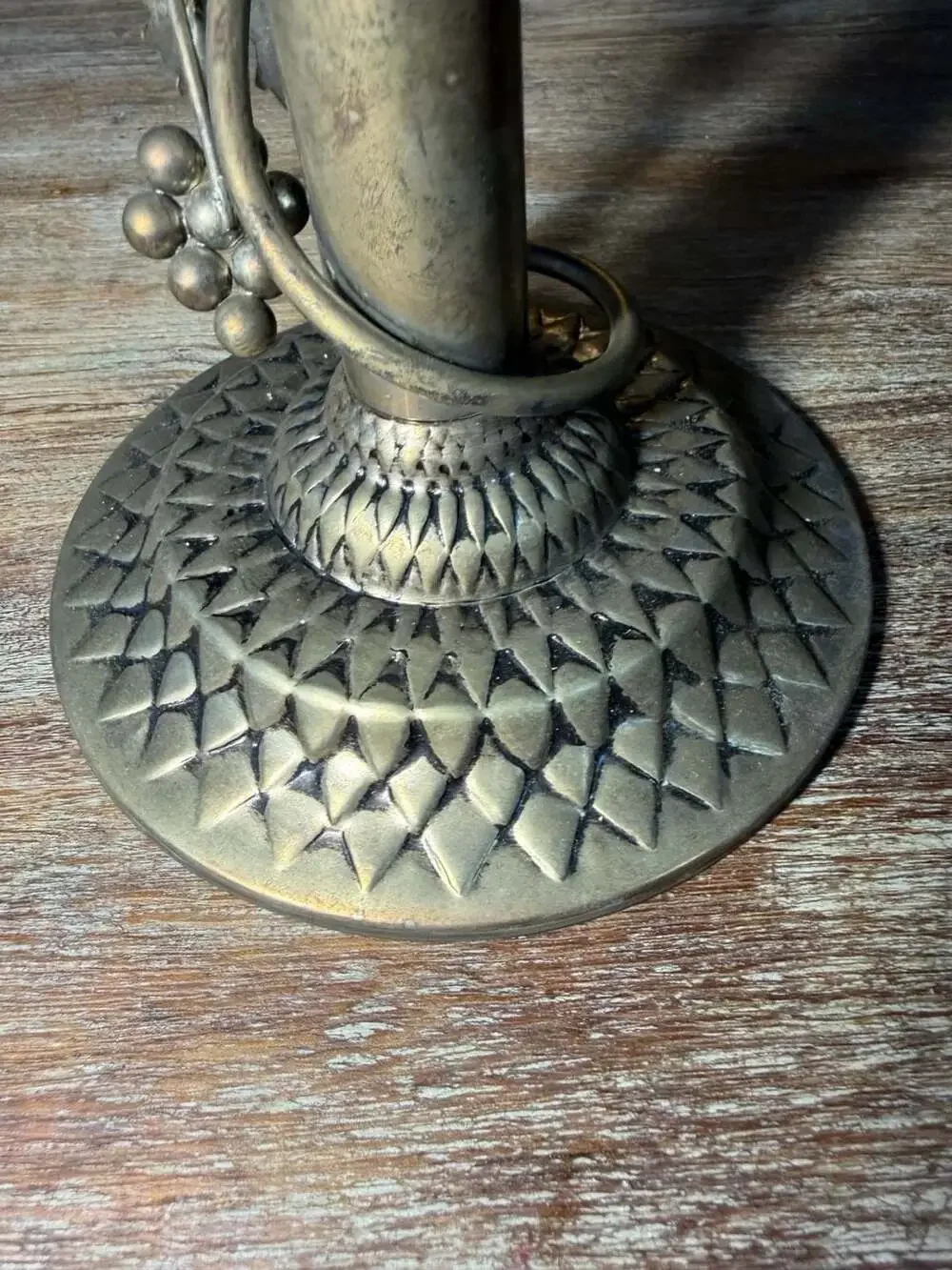 Studio Silversmiths Vintage Silver-Plated Grapevine Taper Candle Holder